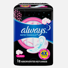 Absorvente Always Noturno 8UN