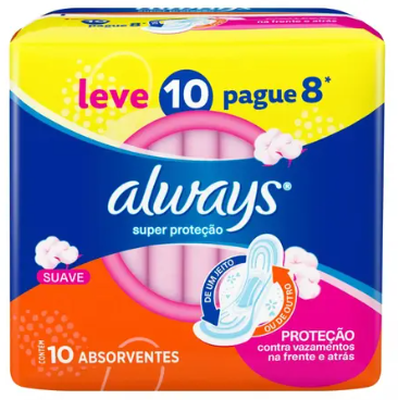 Absorvente Always P 10UN